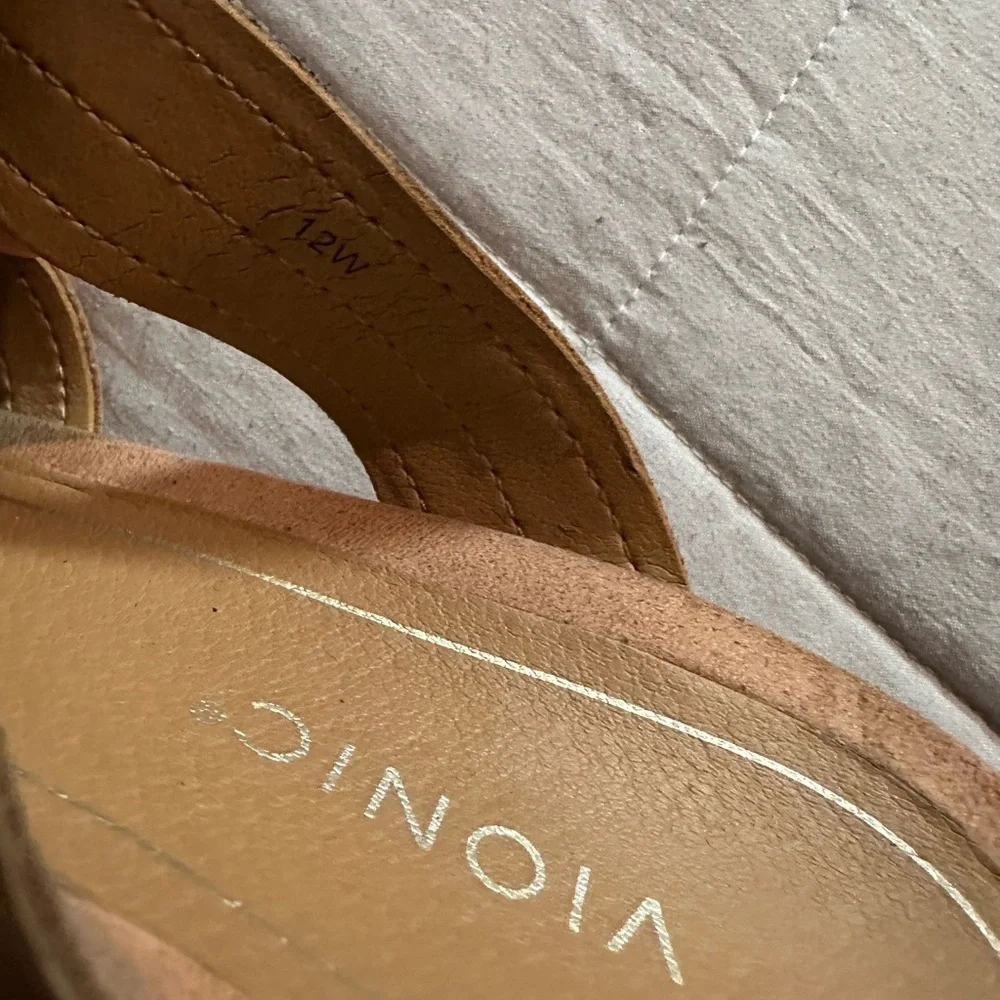 Vionic Brown Wedge Sandals